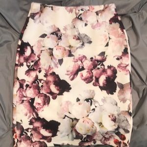 Floral Pencil Skirt